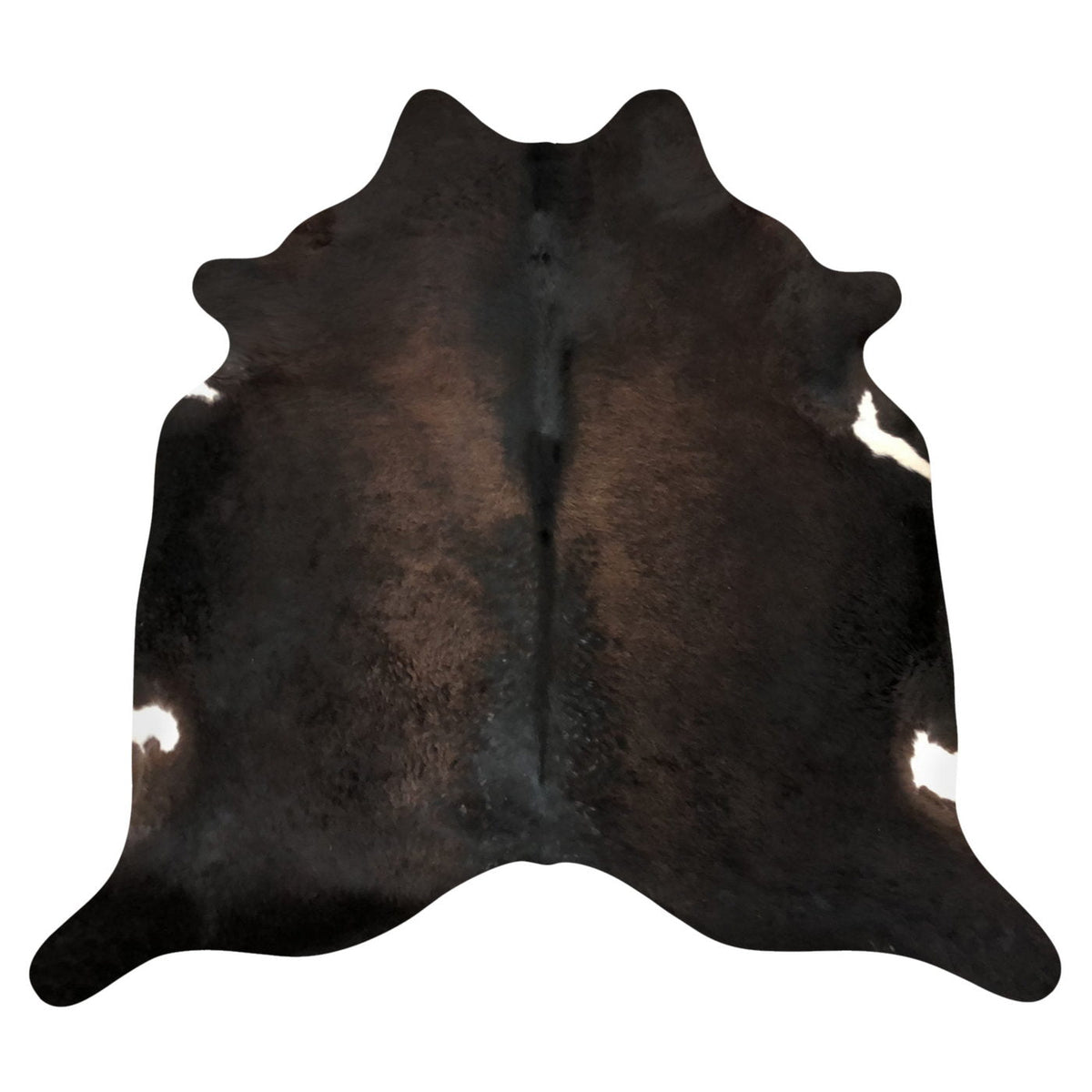 Natural Brazilian Cowhide Rug -  Espresso, Mocha & Ivory