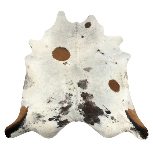 Natural Brazilian Cowhide Rug -  Ivory, Mocha & Espresso