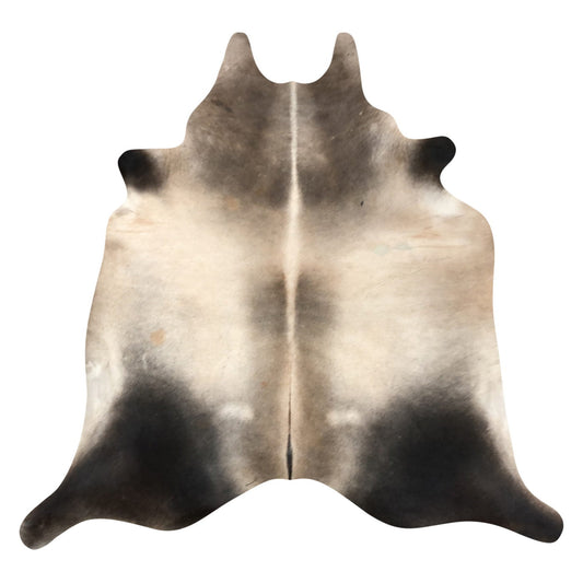 Natural Brazilian Cowhide Rug -  Taupe, Beige & Espresso