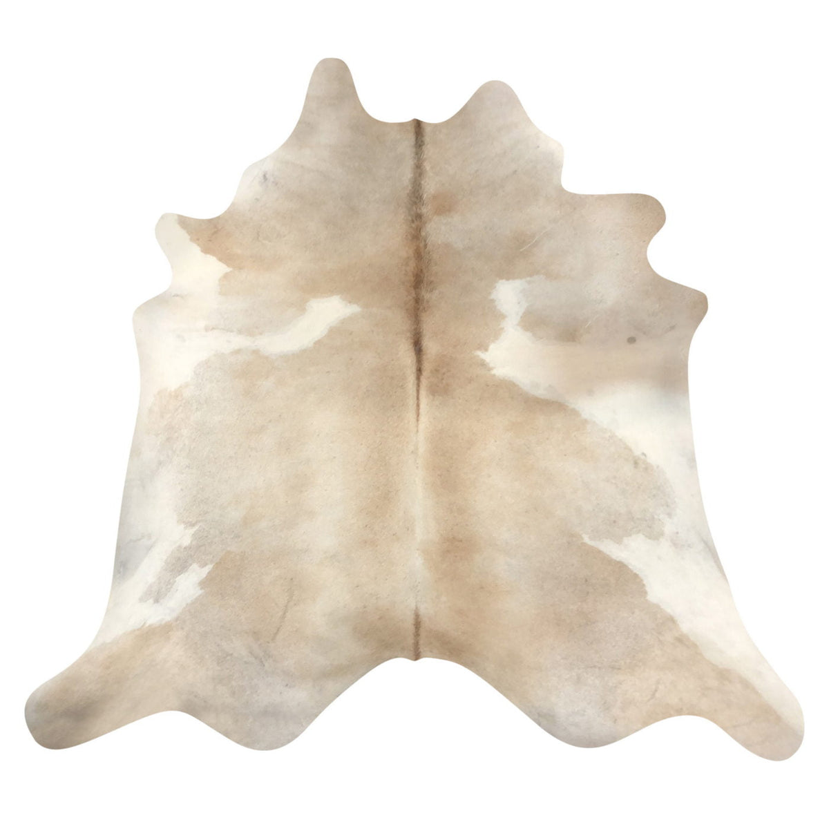 Natural Brazilian Cowhide Rug -  Caramel & Ivory