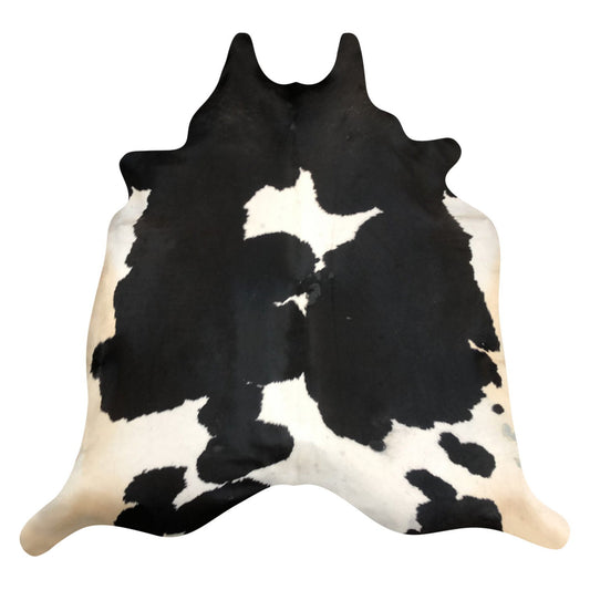 Natural Brazilian Cowhide Rug -  Espresso & Ivory