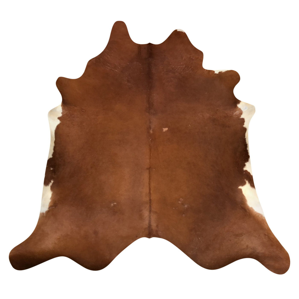 Natural Brazilian Cowhide Rug -  Mocha & Ivory