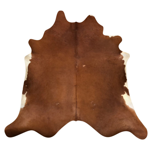 Natural Brazilian Cowhide Rug -  Mocha & Ivory