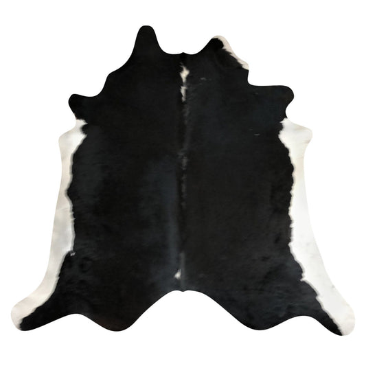 Natural Brazilian Cowhide Rug -  Espresso & Ivory