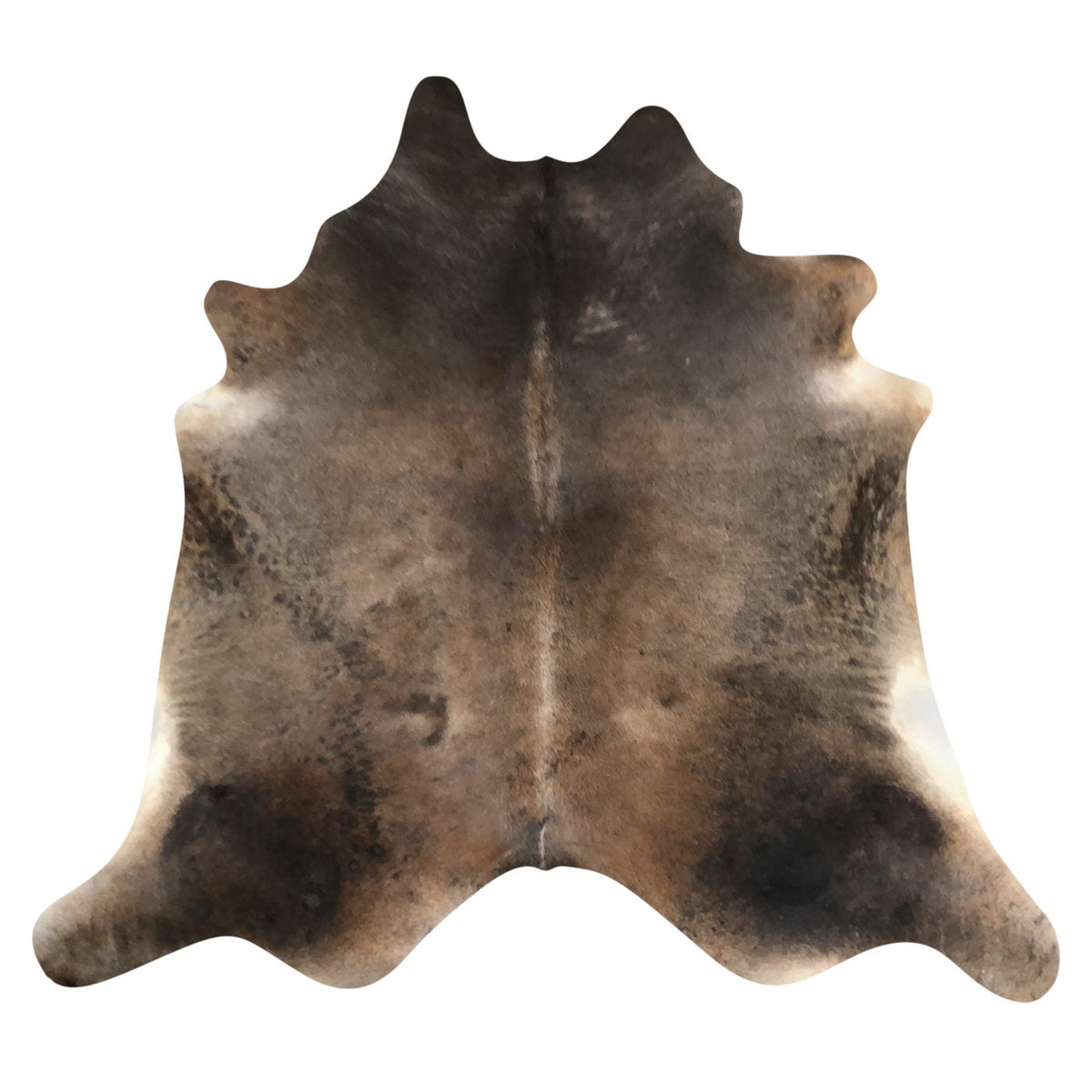 Natural Brazilian Cowhide Rug -  Mocha, Espresso & Ivory