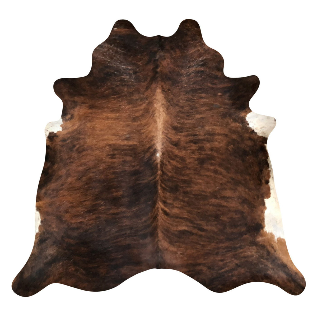 Natural Brazilian Cowhide Rug -  Mocha, Espresso & Ivory
