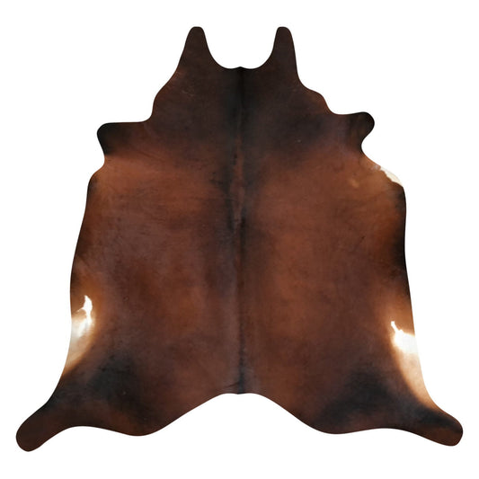 Natural Brazilian Cowhide Rug -  Mocha & Ivory