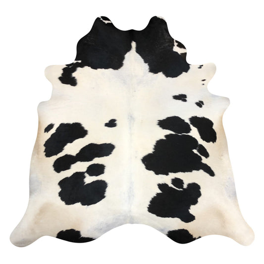 Natural Brazilian Cowhide Rug -  Espresso & Ivory