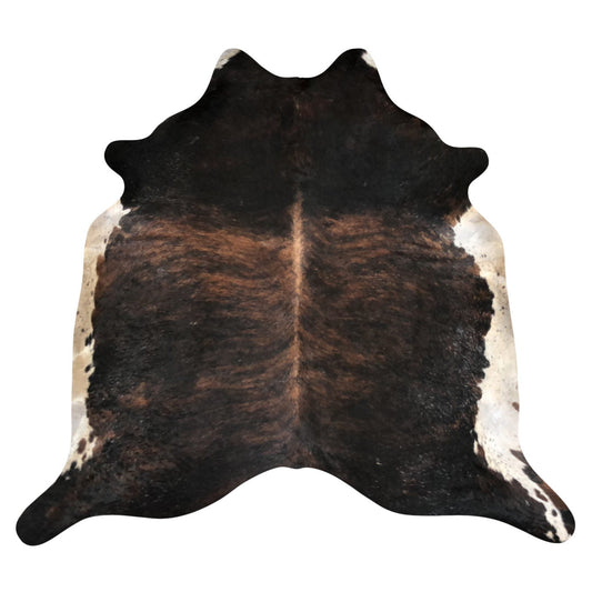 Natural Brazilian Cowhide Rug -  Espresso, Ivory & Mocha