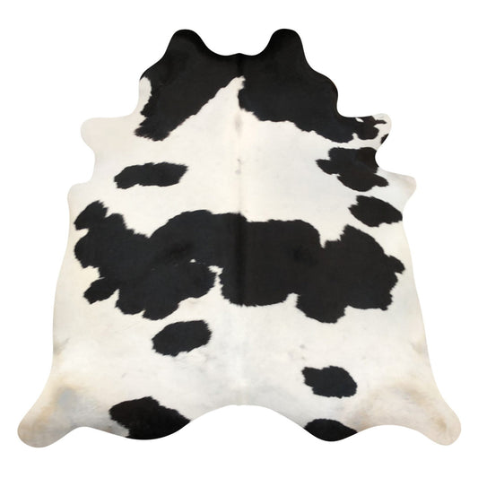 Natural Brazilian Cowhide Rug -  Espresso & Ivory