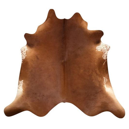 Natural Brazilian Cowhide Rug -  Mocha & Ivory