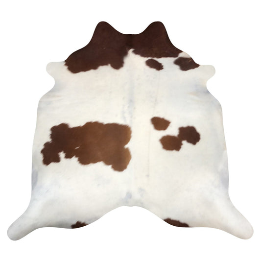 Natural Brazilian Cowhide Rug -  Mocha & Ivory