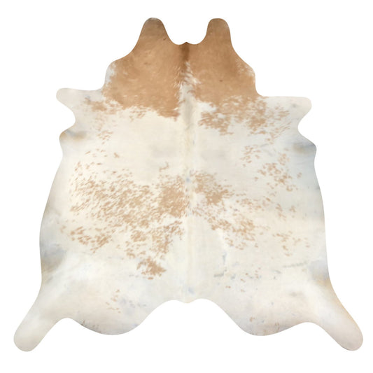 Natural Brazilian Cowhide Rug -  Caramel & Ivory