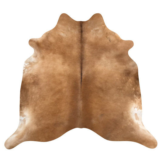 Natural Brazilian Cowhide Rug -  Mocha & Ivory