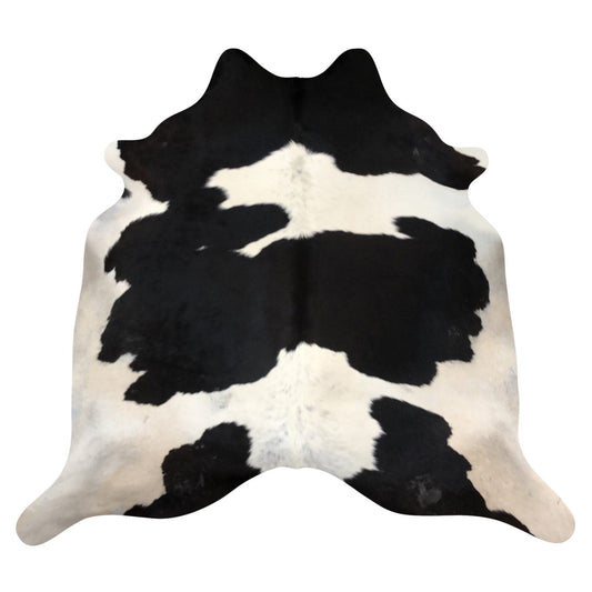 Natural Brazilian Cowhide Rug -  Espresso & Ivory