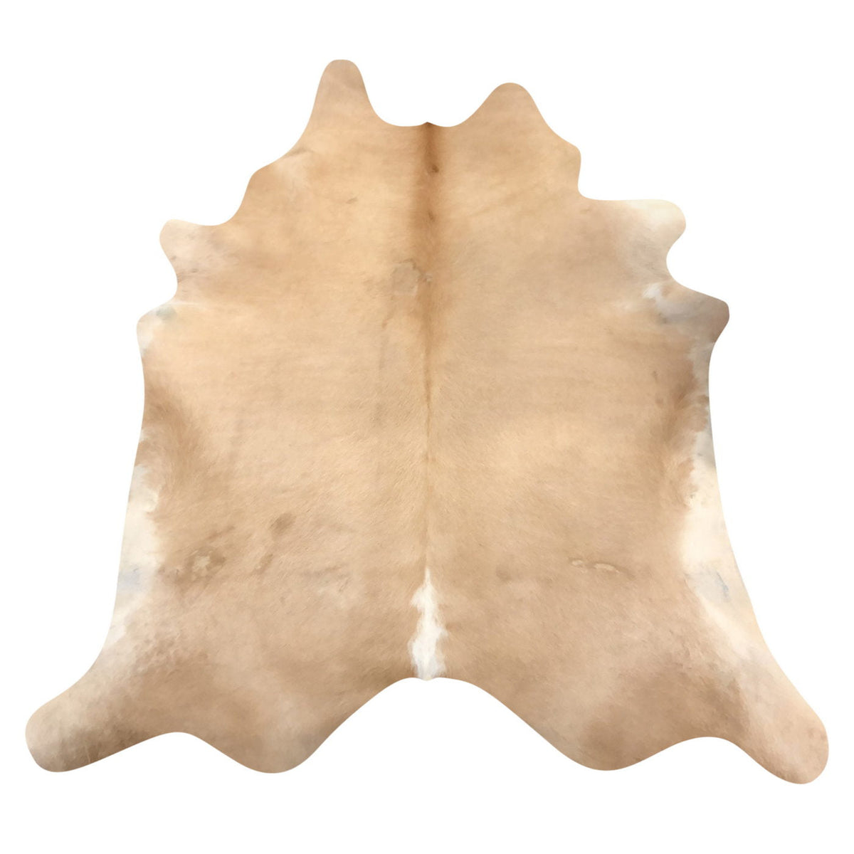 Natural Brazilian Cowhide Rug -  Caramel & Ivory