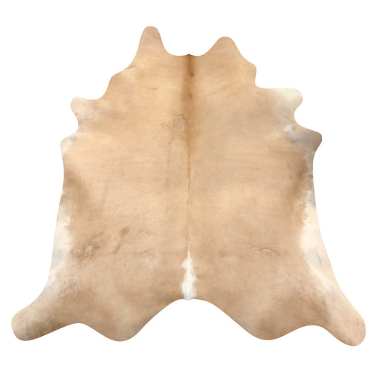 Natural Brazilian Cowhide Rug -  Caramel & Ivory