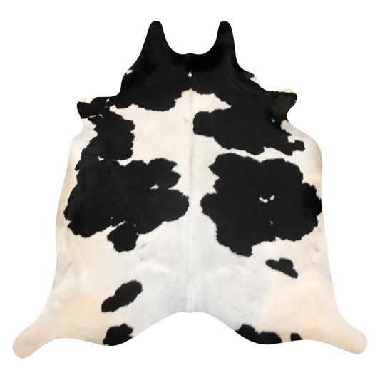 Natural Brazilian Cowhide Rug -  Espresso & Ivory
