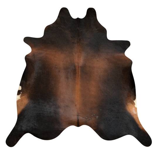 Natural Brazilian Cowhide Rug -  Mocha, Espresso & Ivory