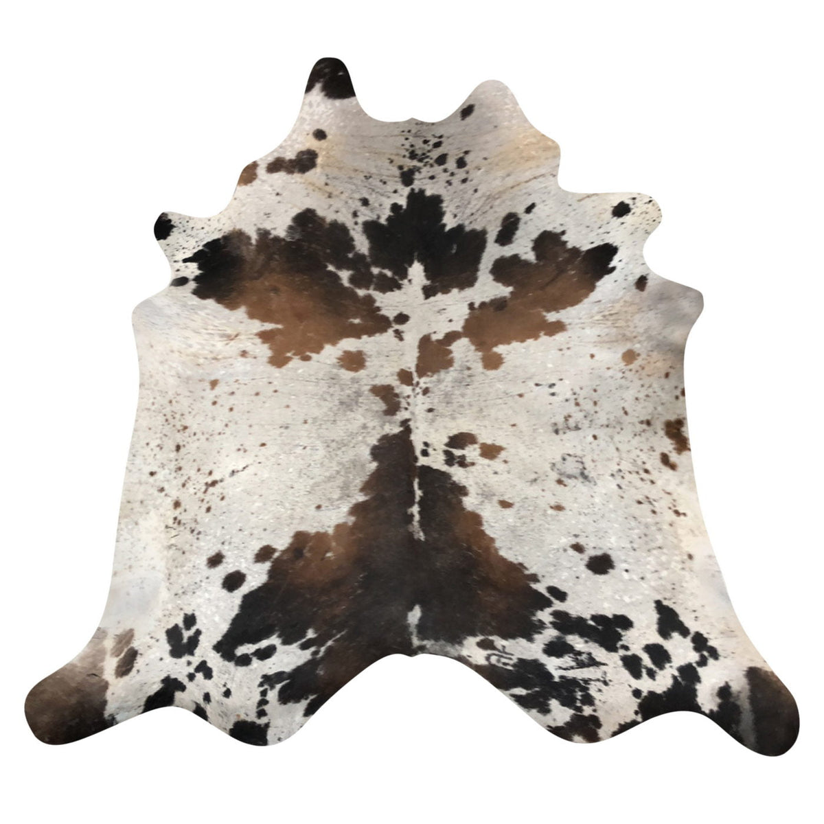 Natural Brazilian Cowhide Rug -  Espresso, Taupe & Mocha