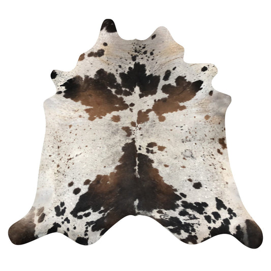 Natural Brazilian Cowhide Rug -  Espresso, Taupe & Mocha