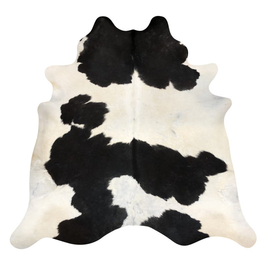 Natural Brazilian Cowhide Rug -  Espresso & Ivory