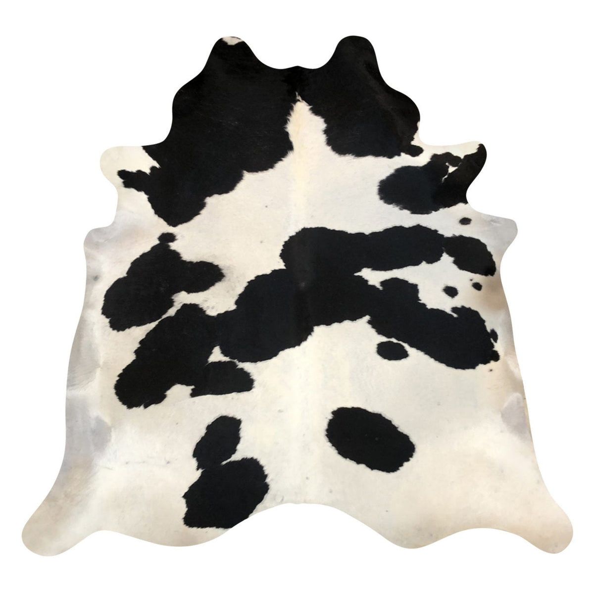 Natural Brazilian Cowhide Rug -  Espresso & Ivory