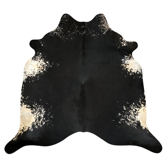 Natural Brazilian Cowhide Rug -  Espresso & Ivory