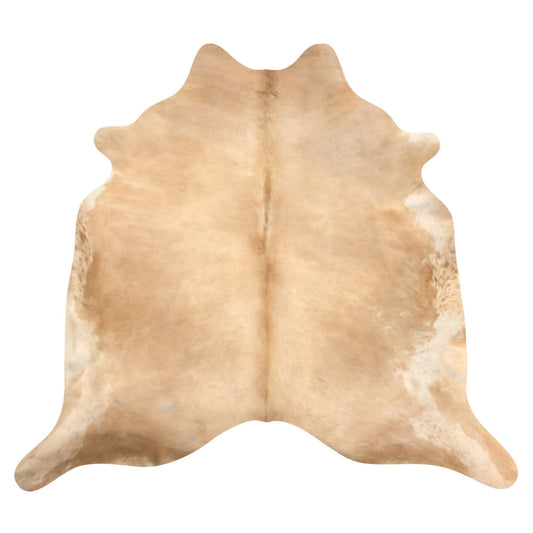 Natural Brazilian Cowhide Rug -  Caramel & Ivory