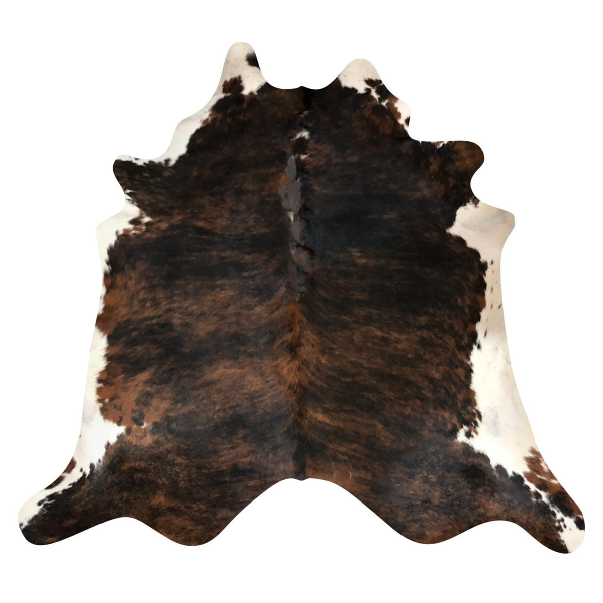 Natural Brazilian Cowhide Rug -  Espresso, Mocha & Ivory