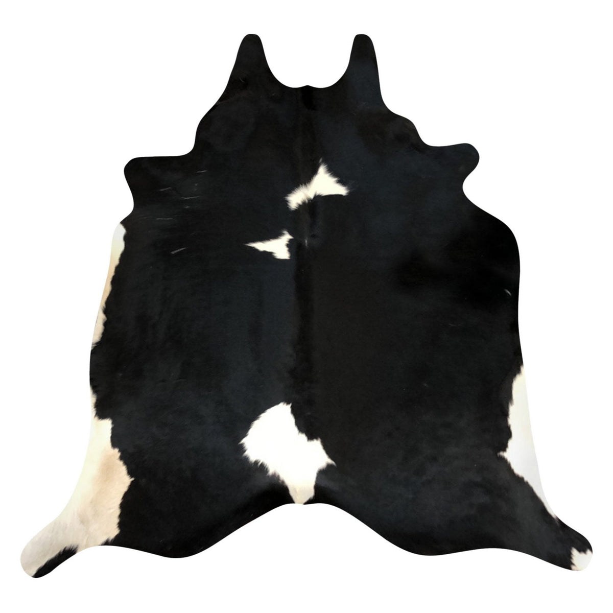 Natural Brazilian Cowhide Rug -  Espresso & Ivory