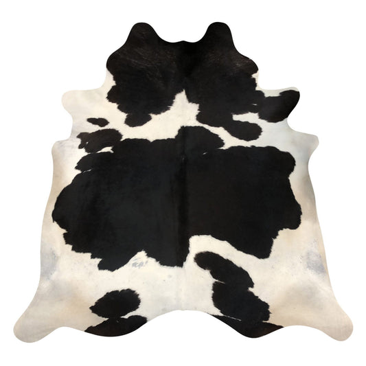 Natural Brazilian Cowhide Rug -  Espresso & Ivory