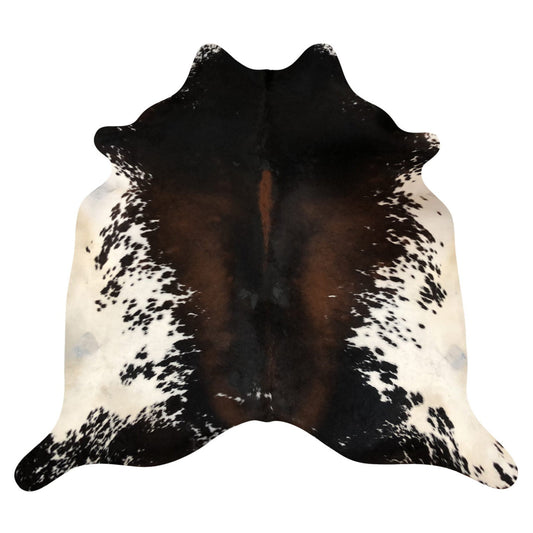 Natural Brazilian Cowhide Rug -  Espresso, Mocha & Ivory