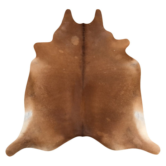 Natural Brazilian Cowhide Rug -  Mocha & Ivory