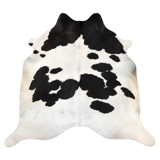 Natural Brazilian Cowhide Rug -  Espresso & Ivory