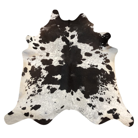 Natural Brazilian Cowhide Rug -  Espresso, Taupe & Ivory