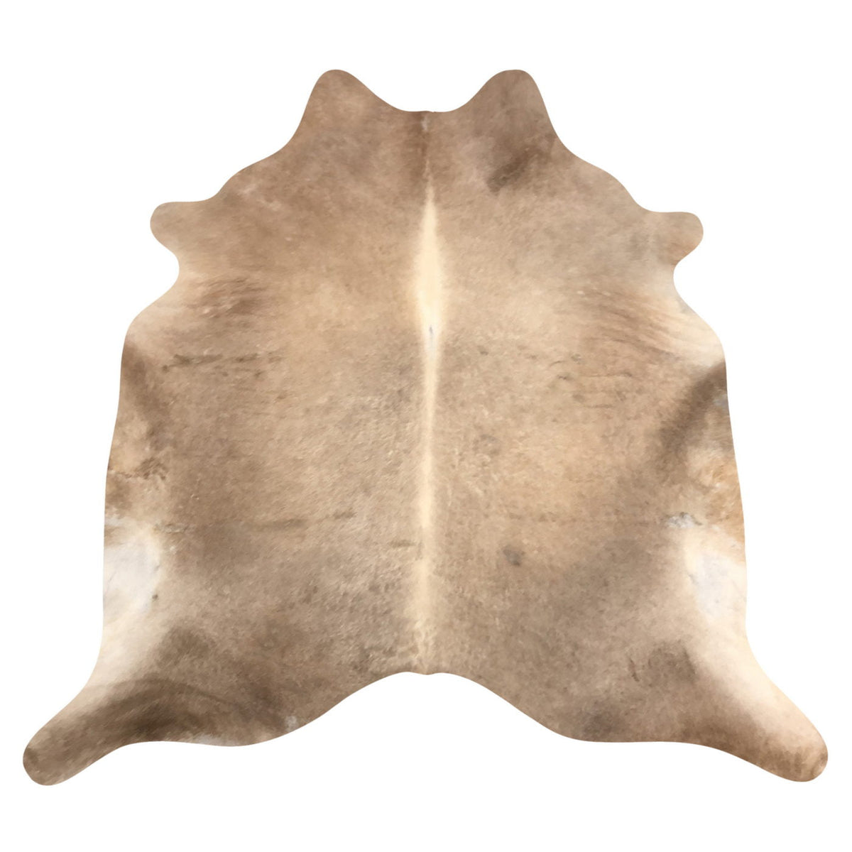Natural Brazilian Cowhide Rug -  Caramel & Ivory