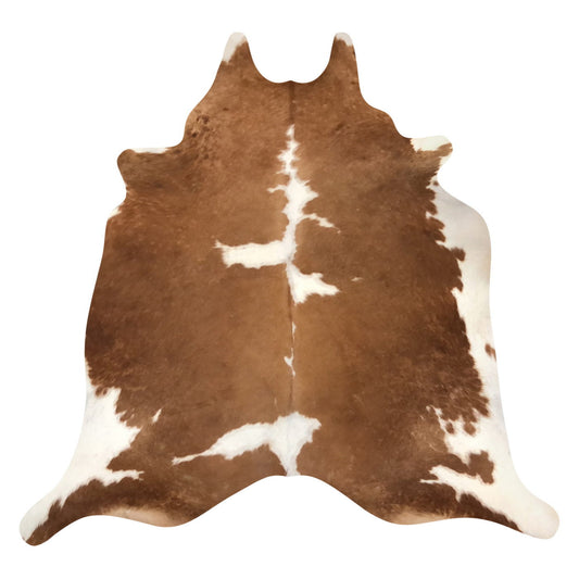 Natural Brazilian Cowhide Rug -  Mocha & Ivory