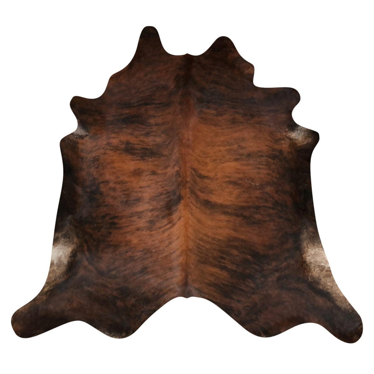 Natural Brazilian Cowhide Rug -  Mocha, Espresso & Ivory