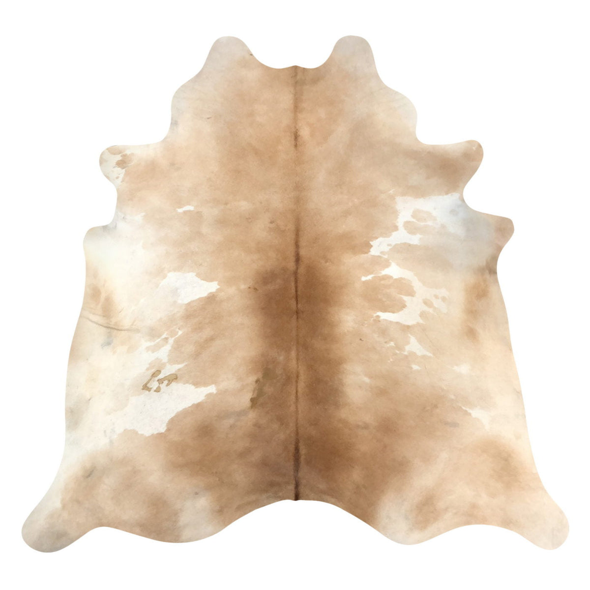 Natural Brazilian Cowhide Rug -  Caramel & Ivory