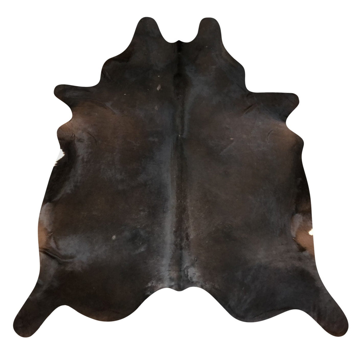 Natural Brazilian Cowhide Rug -  Espresso & Ivory