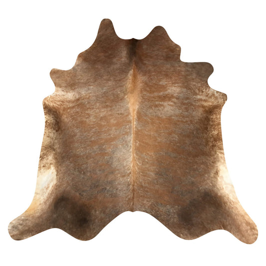 Natural Brazilian Cowhide Rug -  Mocha, Caramel & Ivory