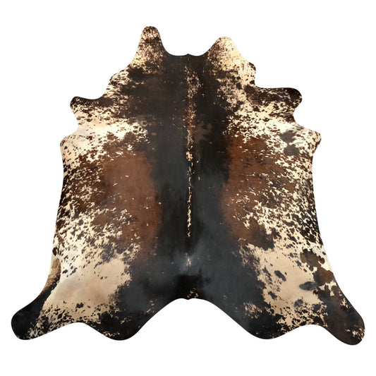 Natural Brazilian Cowhide Rug -  Espresso, Ivory & Mocha