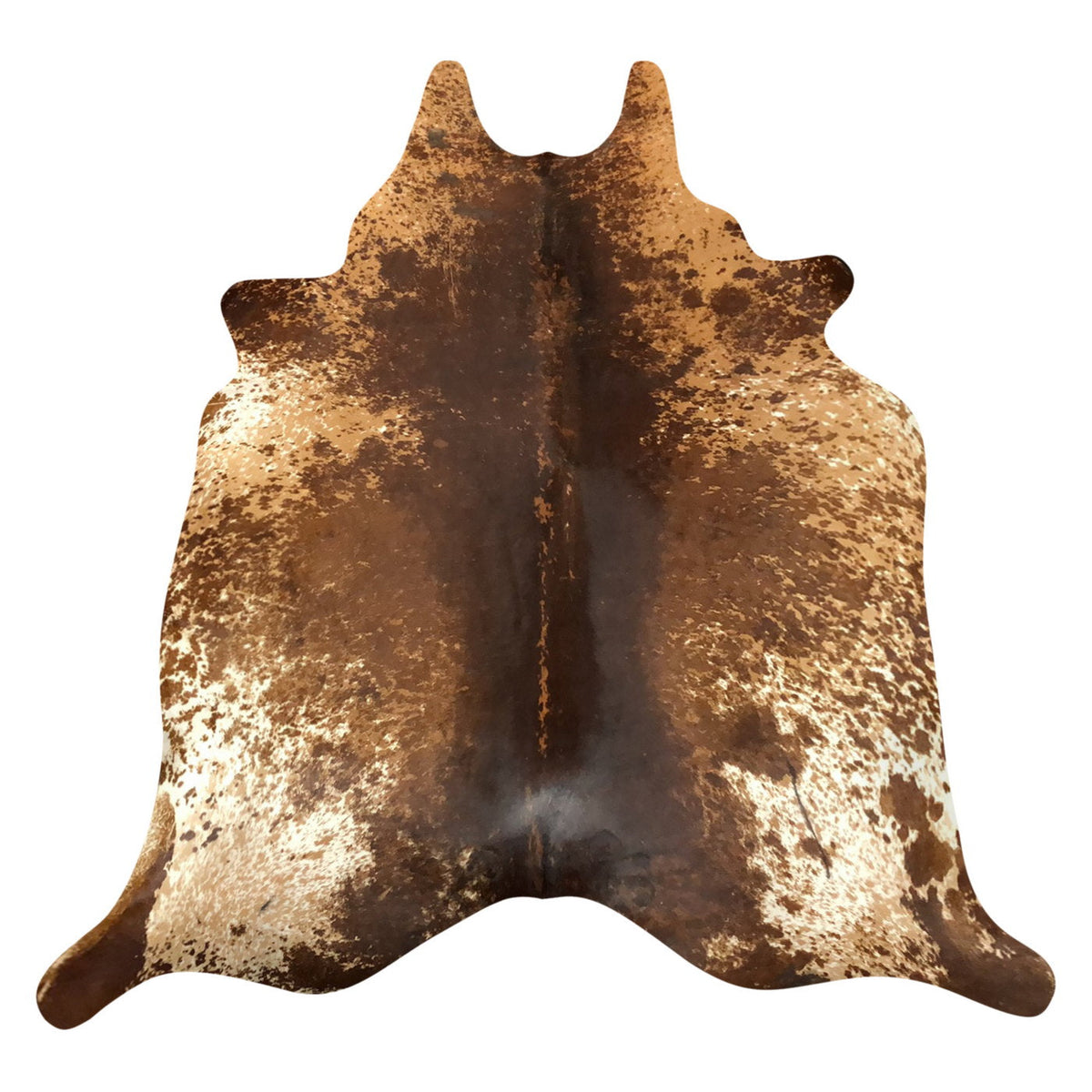 Natural Brazilian Cowhide Rug -  Chocolate, Caramel & Mocha