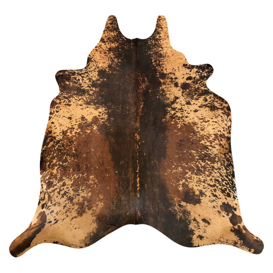 Natural Brazilian Cowhide Rug -  Espresso, Caramel & Mocha
