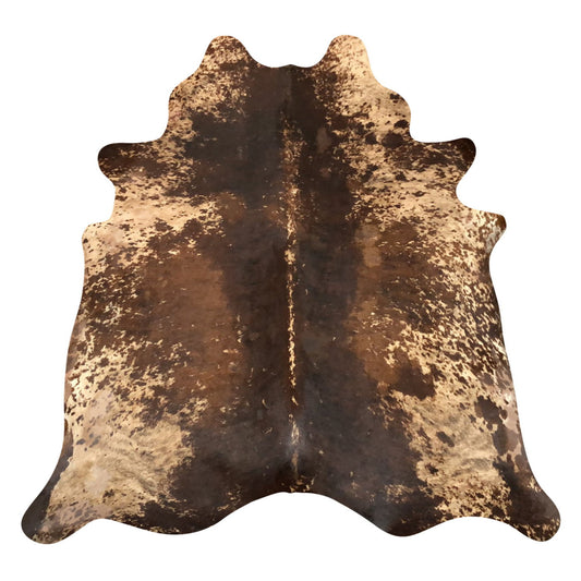 Natural Brazilian Cowhide Rug -  Espresso, Caramel & Mocha