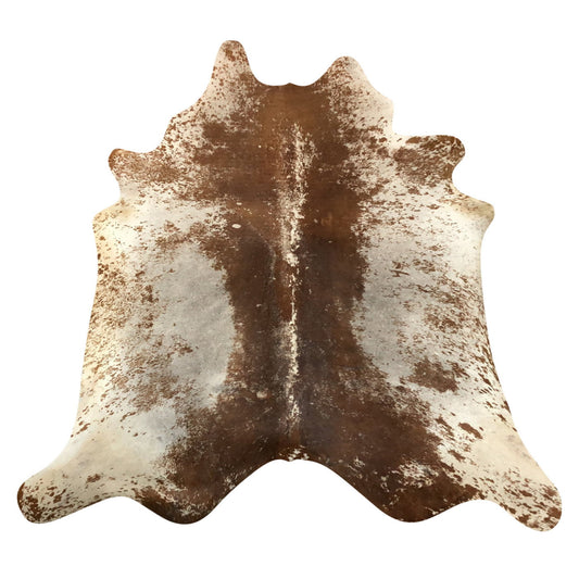 Natural Brazilian Cowhide Rug -  Mocha & Ivory