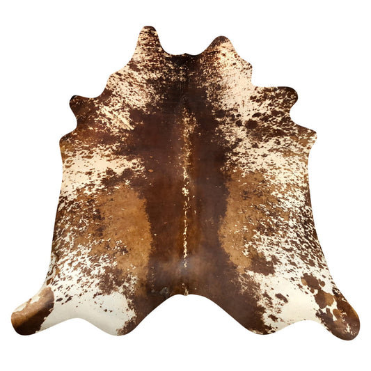 Natural Brazilian Cowhide Rug -  Mocha, Ivory & Caramel