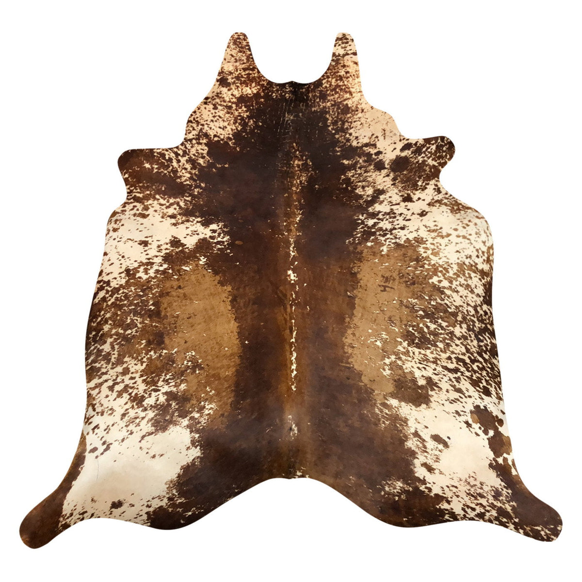 Natural Brazilian Cowhide Rug -  Mocha, Ivory & Caramel