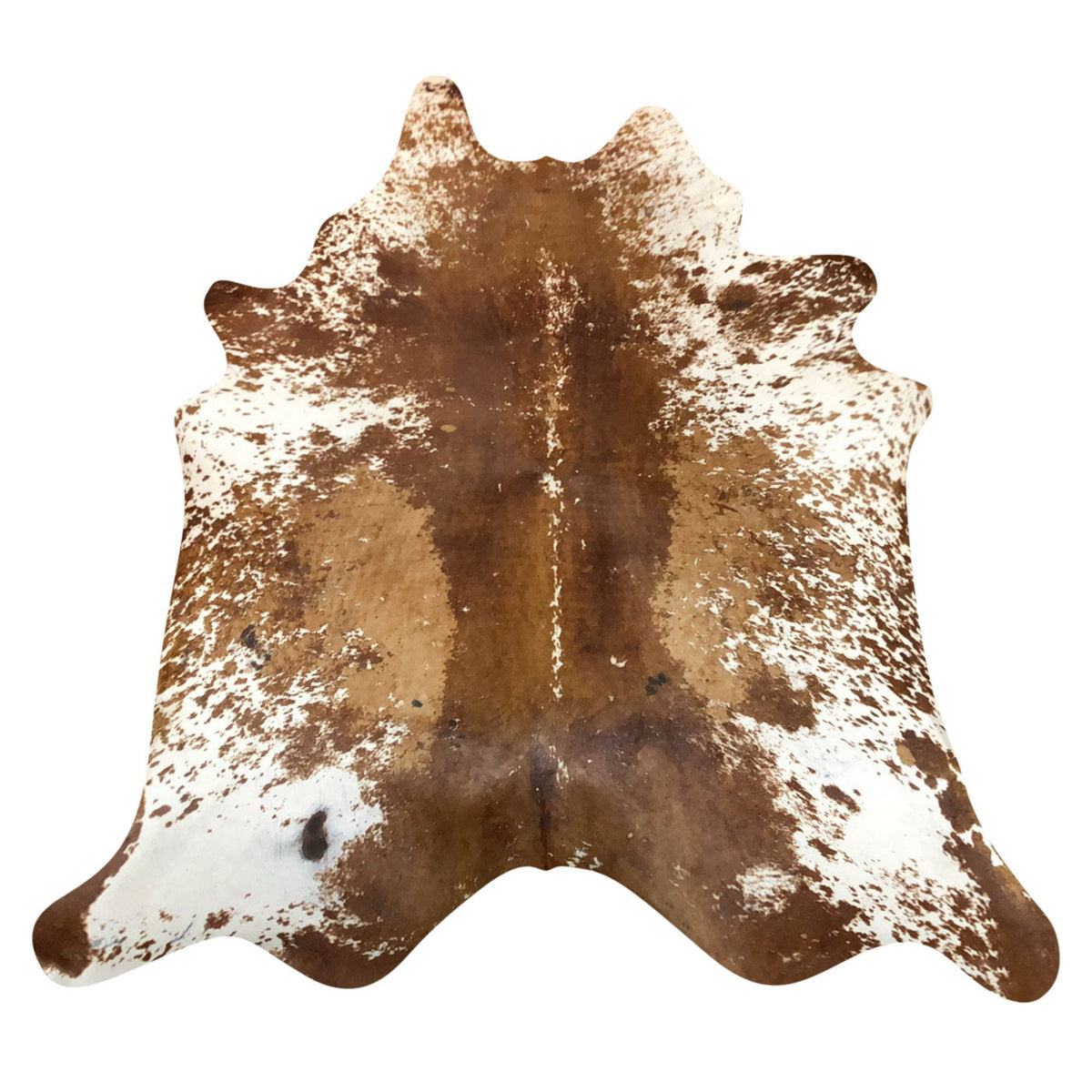 Natural Brazilian Cowhide Rug -  Mocha, Ivory & Caramel